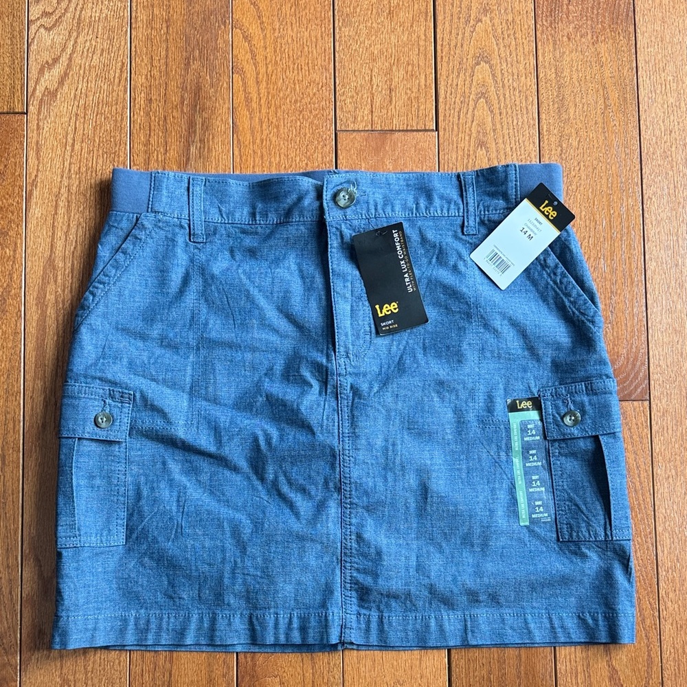 Lee Classic Blue Cargo Skort size 14